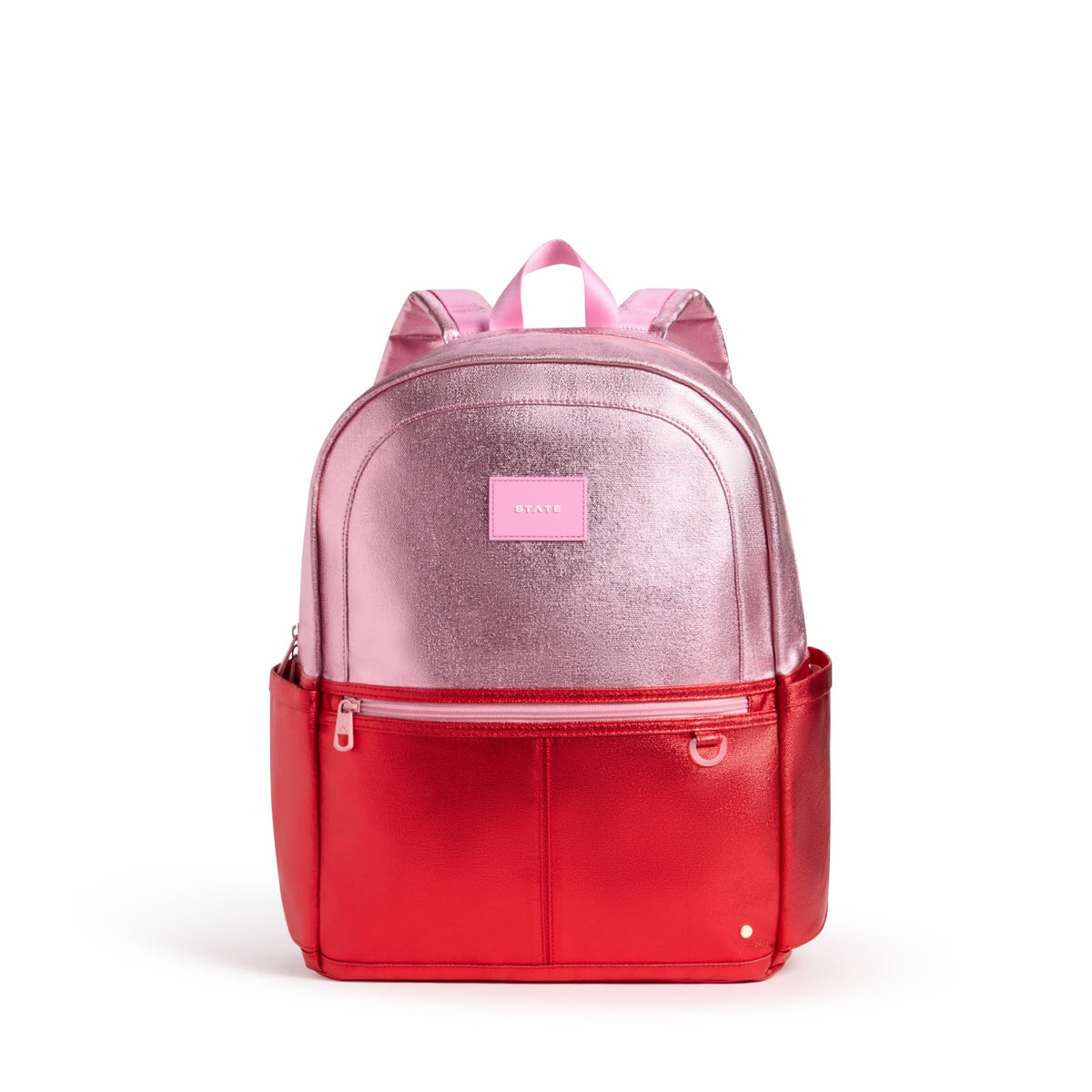 Kane Kids Large Backpack Metallic Pink/Red Colorblock
