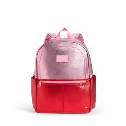 Kane Kids Large Backpack Metallic Pink/Red Colorblock