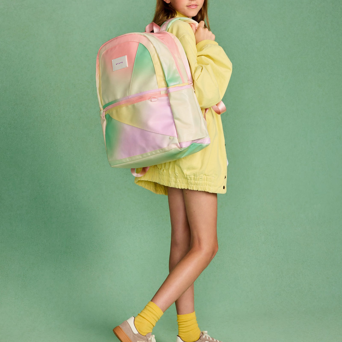 Kane Kids Large Backpack Metallic Tie Dye Patchwork