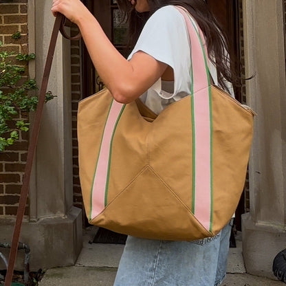 Beverly Tote Cotton Canvas Cinnamon