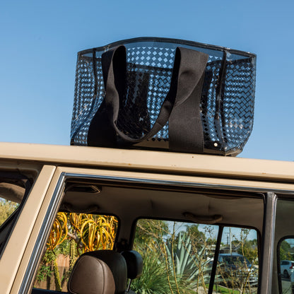Wellington Cabana Tote Black Perforated TPU
