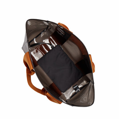 Wellington Cabana Tote TPU Black/Caramel