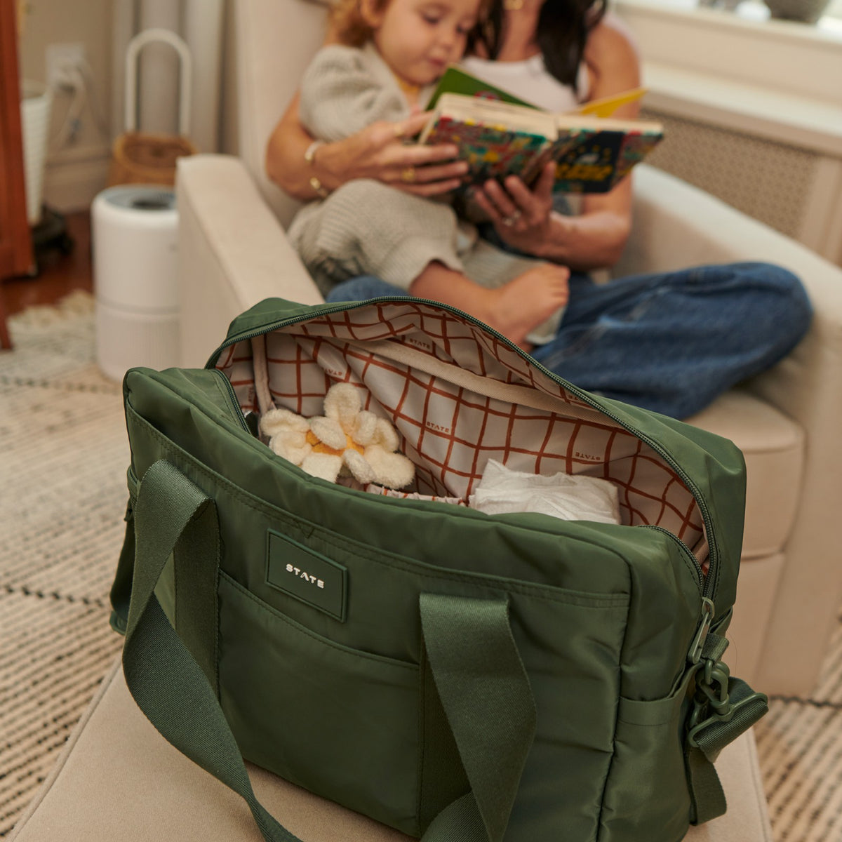 Jordan Diaper Tote Nylon Black