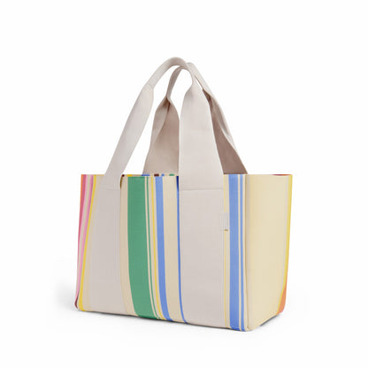 Wellington Cabana Tote Rainbow Stripe