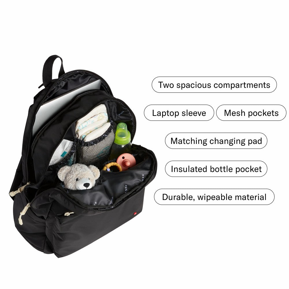 Lorimer Diaper Bag Nylon Ice Blue