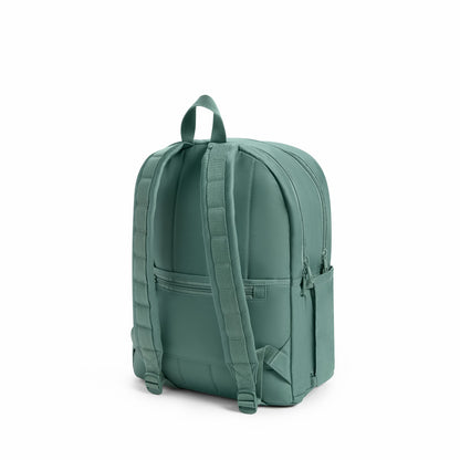 Evans Double Pocket Backpack Recycled Nylon Olive