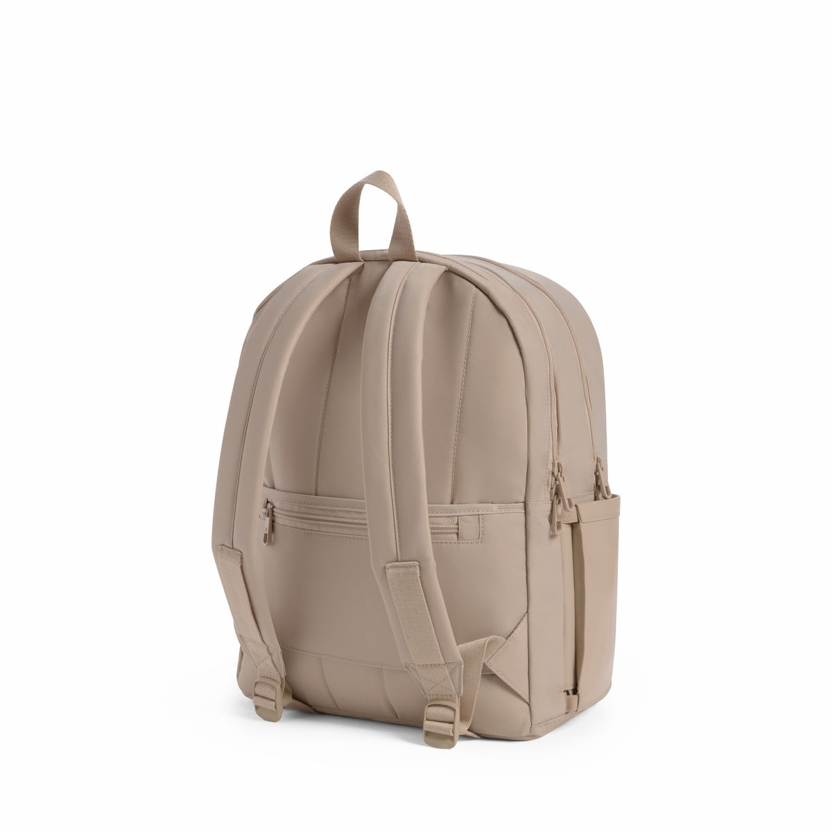Evans Double Pocket Backpack Recycled Nylon Sand