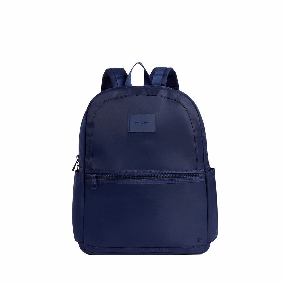 Evans Double Pocket Backpack Nylon Navy