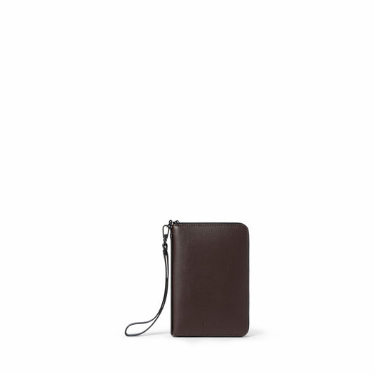 Passport Holder Vegan Leather Brown