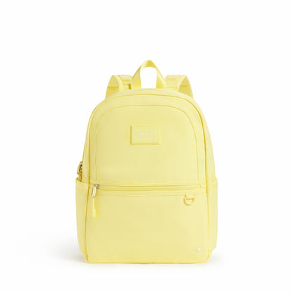 Kane Kids Travel Backpack Recycled Polyester Canvas Solids Butter Yellow
