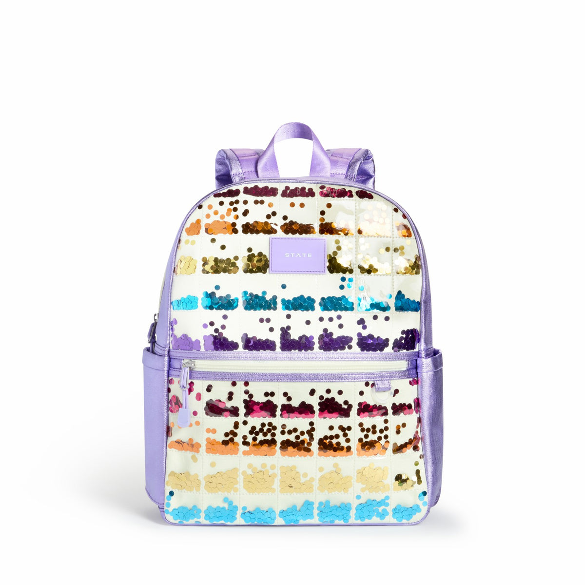 Kane Kids Backpack Lilac Quilted Sequins
