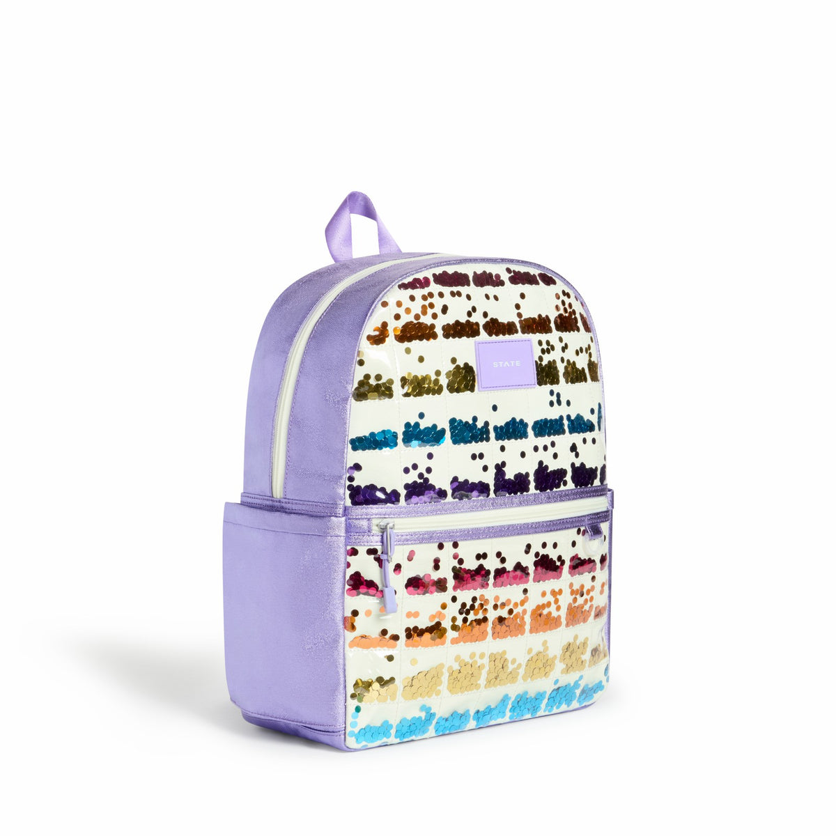 Kane Kids Backpack Lilac Quilted Sequins