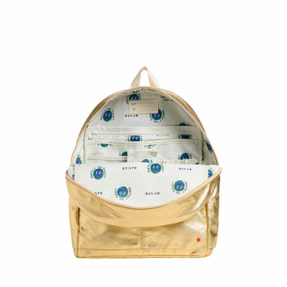 Kane Kids Large Backpack Recycled Poly Canvas Blue/Pink Gradient