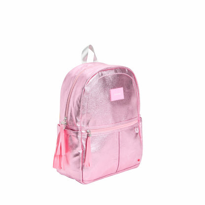 Kane Kids Travel Backpack Metallic Pink/Silver