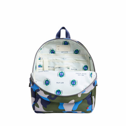 Kane Kids Travel Backpack Printed Canvas Camo