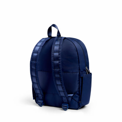 Kane Kids Backpack Nylon Puffer Blue Chevron