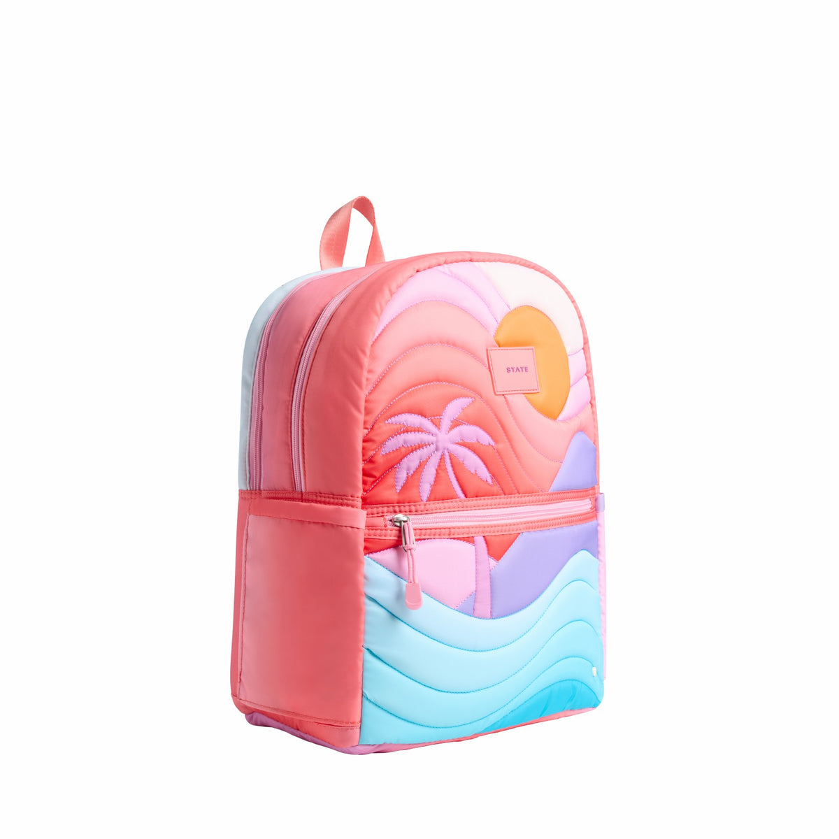 Kane Kids Double Pocket Nylon Puffer Sunset