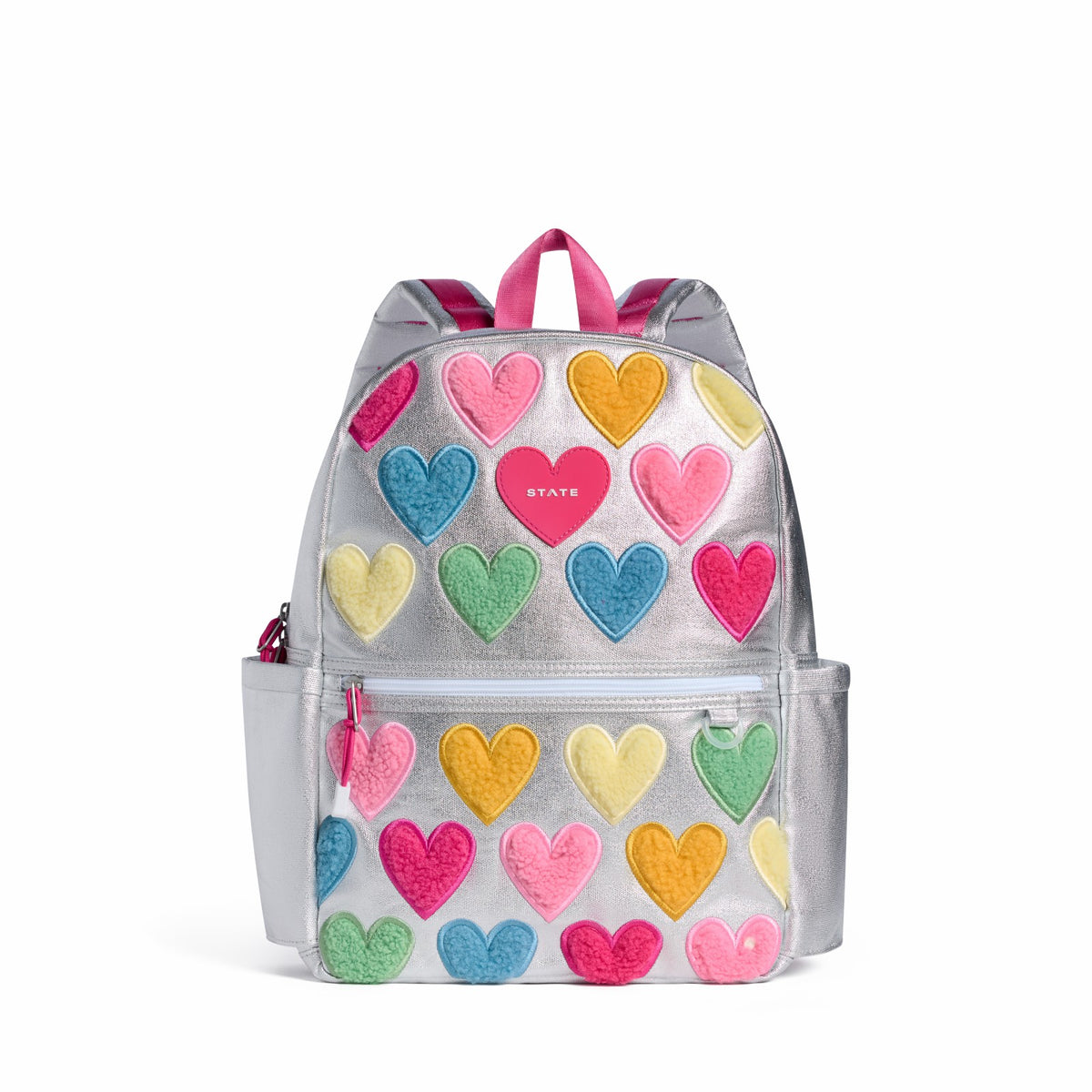 Kane Kids Metallic Happy Fuzzy Hearts