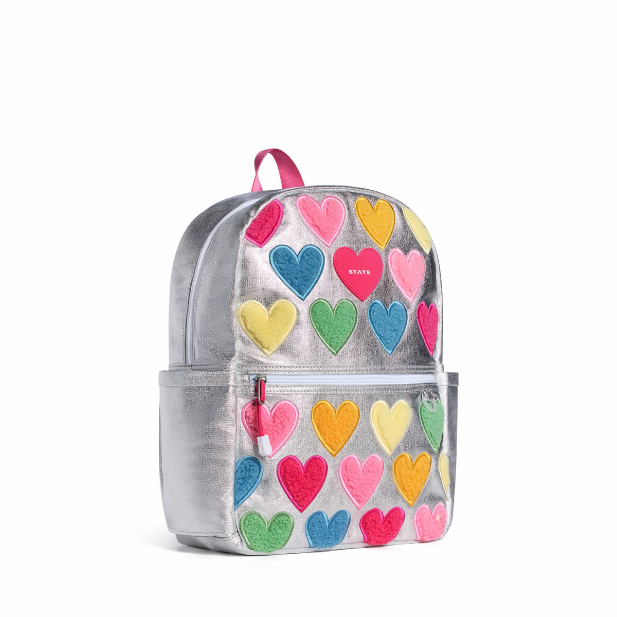 Kane Kids Metallic Happy Fuzzy Hearts