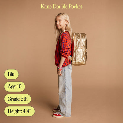 Kane Kids Double Pocket Backpack Printed Canvas Camo Drip